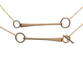 エルメス ネックレス クルー ド フォルジュ 2モチーフ K18PG 750 RG ピンクゴールド ローズゴールド 2021年製造