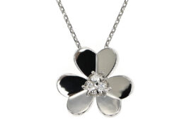 VAN CLEEF&ARPELS ヴァンクリーフ＆アーペル フリヴォル ペンダント ネックレス ラージモデル 750WG ダイヤ