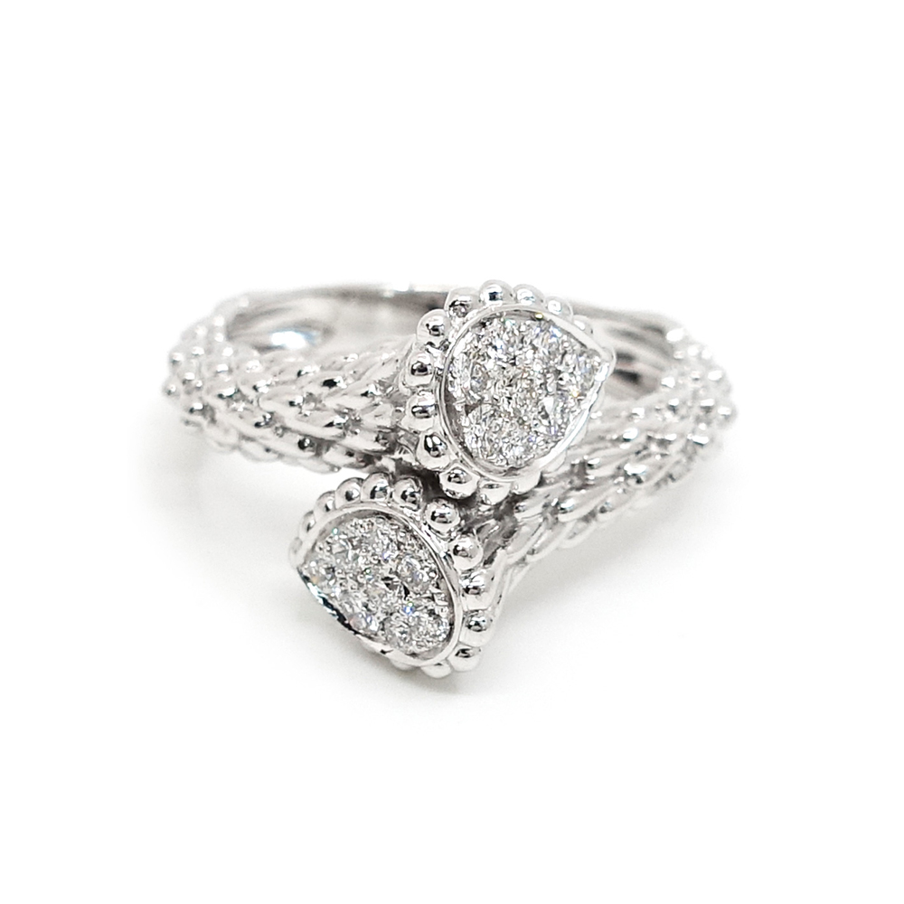 ブシュロン BOUCHERON 750WG セリパンポエム リング ダイヤモンド 6.0g