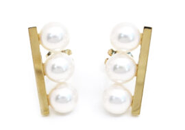 タサキ TASAKI K18YG バランス ネオ ピアス パール E-4315