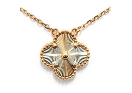 ヴァンクリーフ&アーペル VAN CLEEF&ARPELS ヴィンテージ アルハンブラ ネックレス ギョーシェ 750YG VCAP4KL00