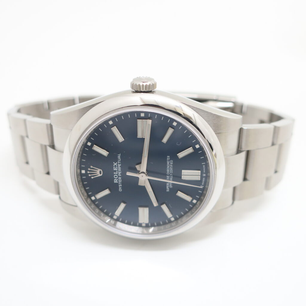 ロレックス オイスターパーペチュアル41 124300 ランダム ブライトブルー 保証書付き 2022年