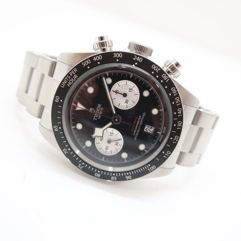 チューダー ブラックベイクロノ 79360N ブラック文字盤 自動巻き ステンレススチール