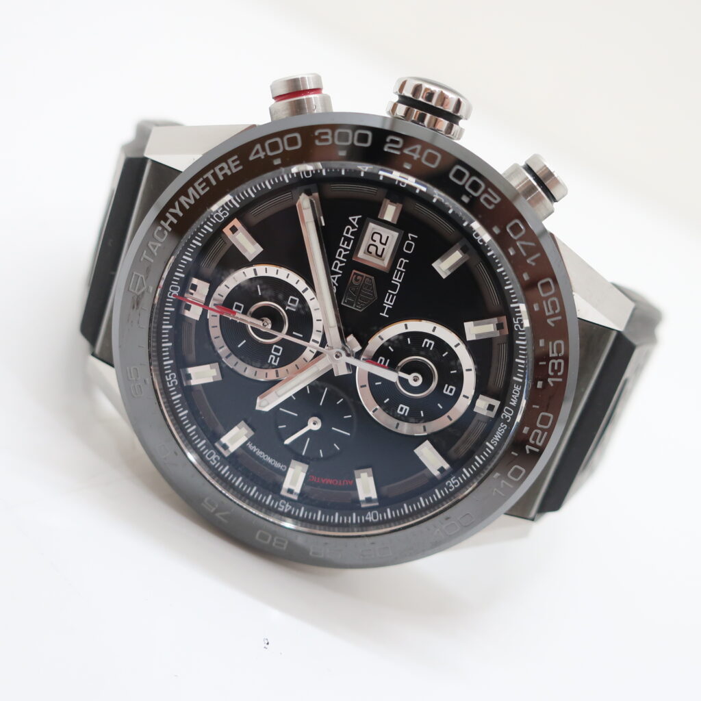 タグホイヤー カレラ ホイヤー01 CAR201Z.FT604 クロノグラフ ブラック 自動巻き
