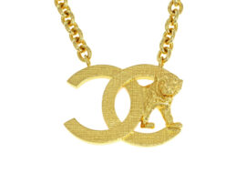シャネル ネックレス ココマーク ライオン B22A ゴールド
