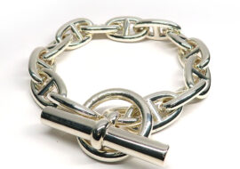 エルメス ブレスレット シェーヌダンクルGM 13コマ 13リンク Ag925 シルバー SV チェーン 2023年製造