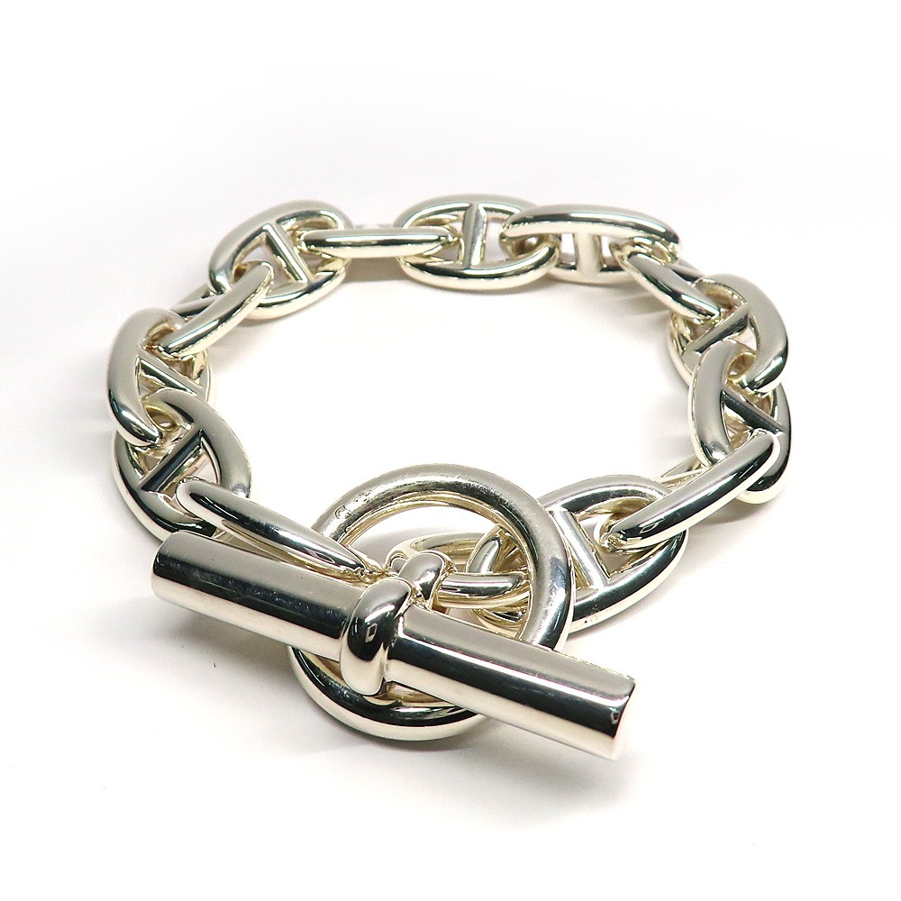 エルメス ブレスレット シェーヌダンクルGM 13コマ 13リンク Ag925 シルバー SV チェーン 2023年製造