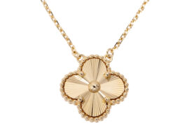 VAN CLEEF&ARPELS ヴァンクリーフ＆アーペル ヴィンテージアルハンブラ ペンダント VCARP4KL00 ネックレス 750YG ギヨシェ