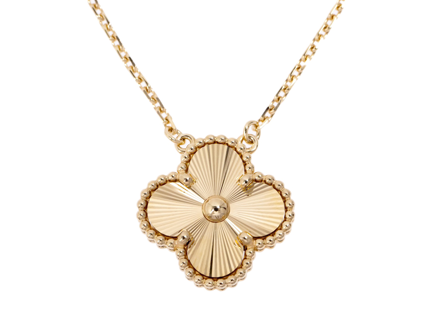 VAN CLEEF&ARPELS ヴァンクリーフ＆アーペル ヴィンテージアルハンブラ ペンダント VCARP4KL00 ネックレス 750YG ギヨシェ