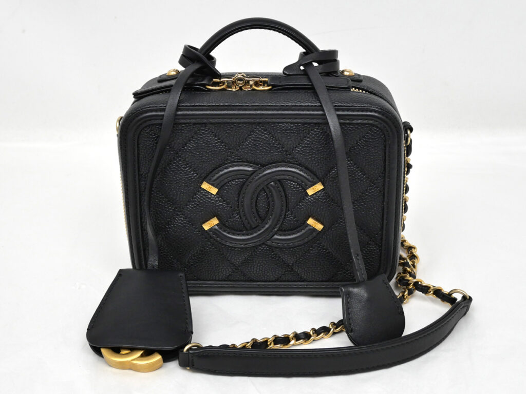 CHANEL シャネル CCフィリグリー チェーンショルダー バニティバッグ