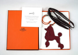 HERMES エルメス プティアッシュ プードル チャーム