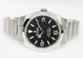 ロレックス エクスプローラーI 214270 ランダム ブラック 自動巻き メンズ 後期 保証書付き 2017年