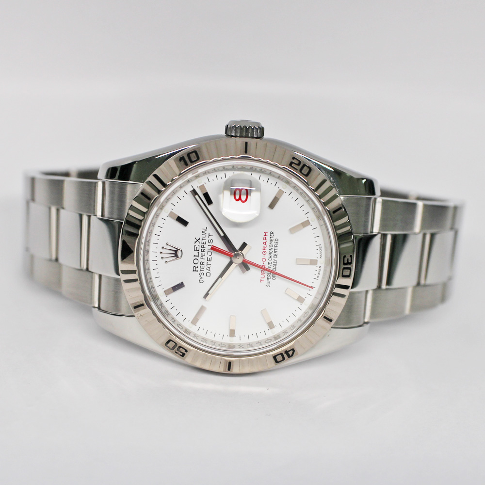 ロレックス デイトジャスト ターノグラフ 116264 D番 ホワイト SS WG 保証書付き 2006年
