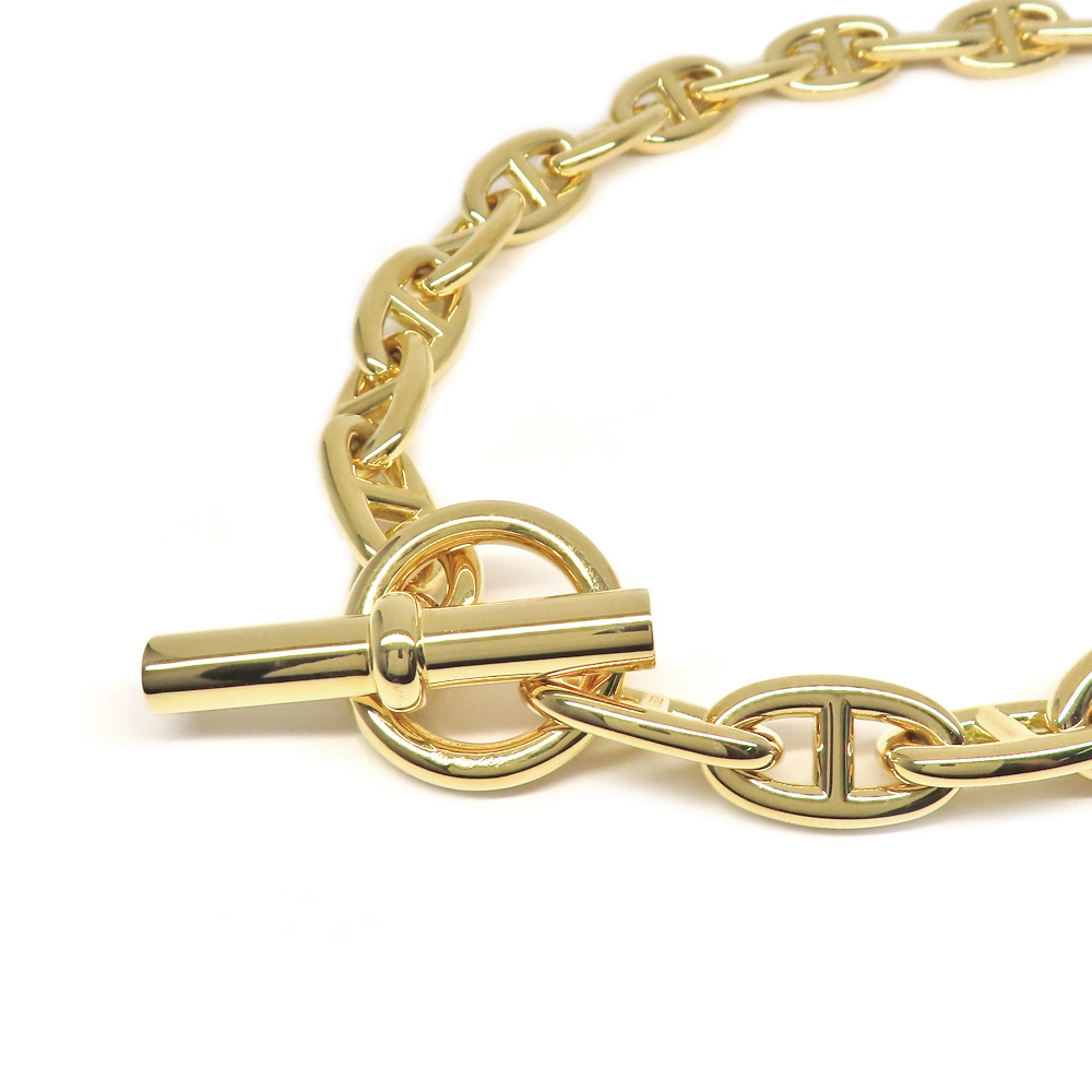 エルメス ネックレス シェーヌダンクルGM 29コマ 29リンク チェーン K18YG 750 金無垢 2023年製造