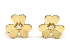 ヴァンクリーフ&アーペル フリヴォル イヤリング スモール ピアス VCARB65700 750YG