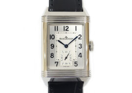 ジャガールクルト JAEGER LECOULTRE レベルソ クラシック ラージ デュオ GMT Q3848420 SS/レザー 手巻き