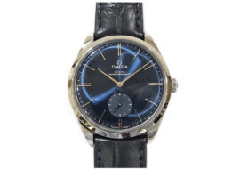 オメガ OMEGA デヴィル トレゾア ブルー 435.13.40.21.03.002 SS/レザー 手巻き