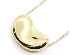 ティファニー TIFFANY ビーン ロング ネックレス 750YG