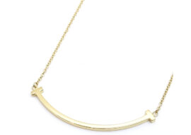 ティファニー TIFFANY Tスマイル スモール ネックレス 750YG