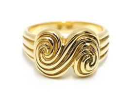 ティファニー TIFFANY トルネード リング 750YG