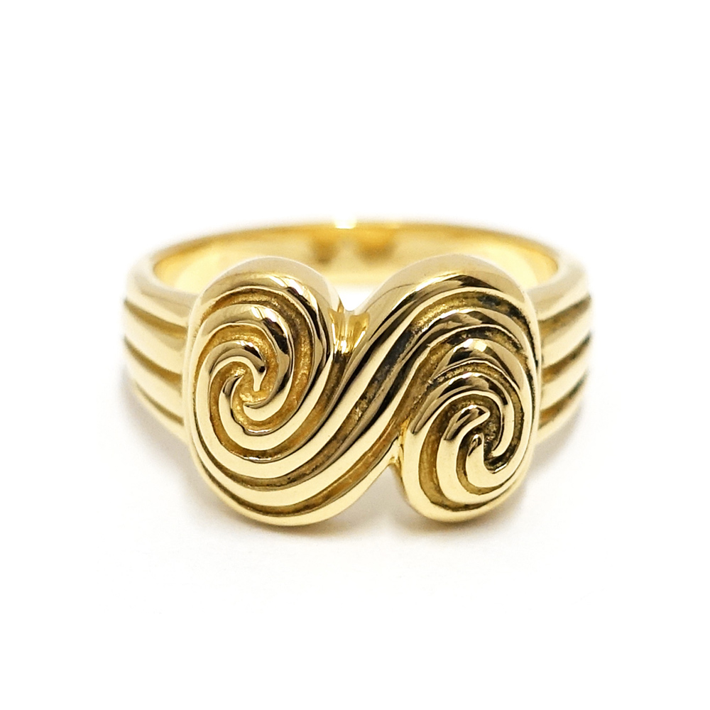 ティファニー TIFFANY トルネード リング 750YG