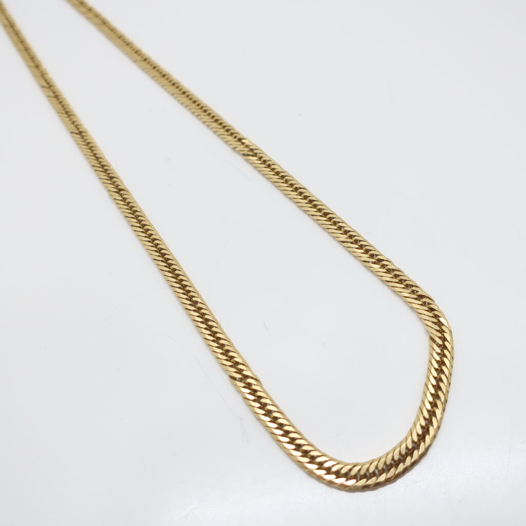 ネックレス K18 喜平 キヘイ8面 トリプル イエローゴールド