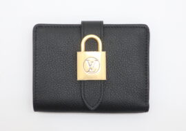 ルイヴィトン LOUIS VUITTON  ポルトフォイユ ロウキー コンパクト ブラック レザー 財布 M12408