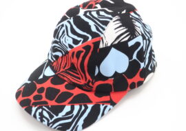 エルメス HERMES キャップ マルチカラー ハート 58サイズ 帽子