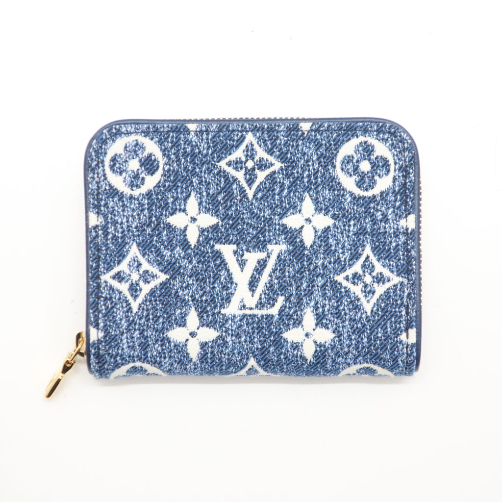 ルイヴィトン LOUIS VUITTON ジッピーコインパース コンパクト ジャガードデニム 財布 M81185