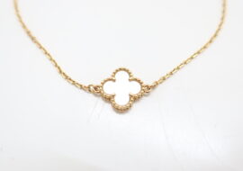 ヴァンクリーフ＆アーペル スィートアルハンブラブレスレット VCARF688 マザーオブパール K18 イエローゴールド