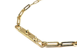 エルメス ネックレス ケリー シェーヌ チェーン K18YG 750 イエローゴールド 6PD ロングネックレス