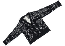 エルメス カーディガン BRIDES DE GALA 40サイズ カシミヤ コットン