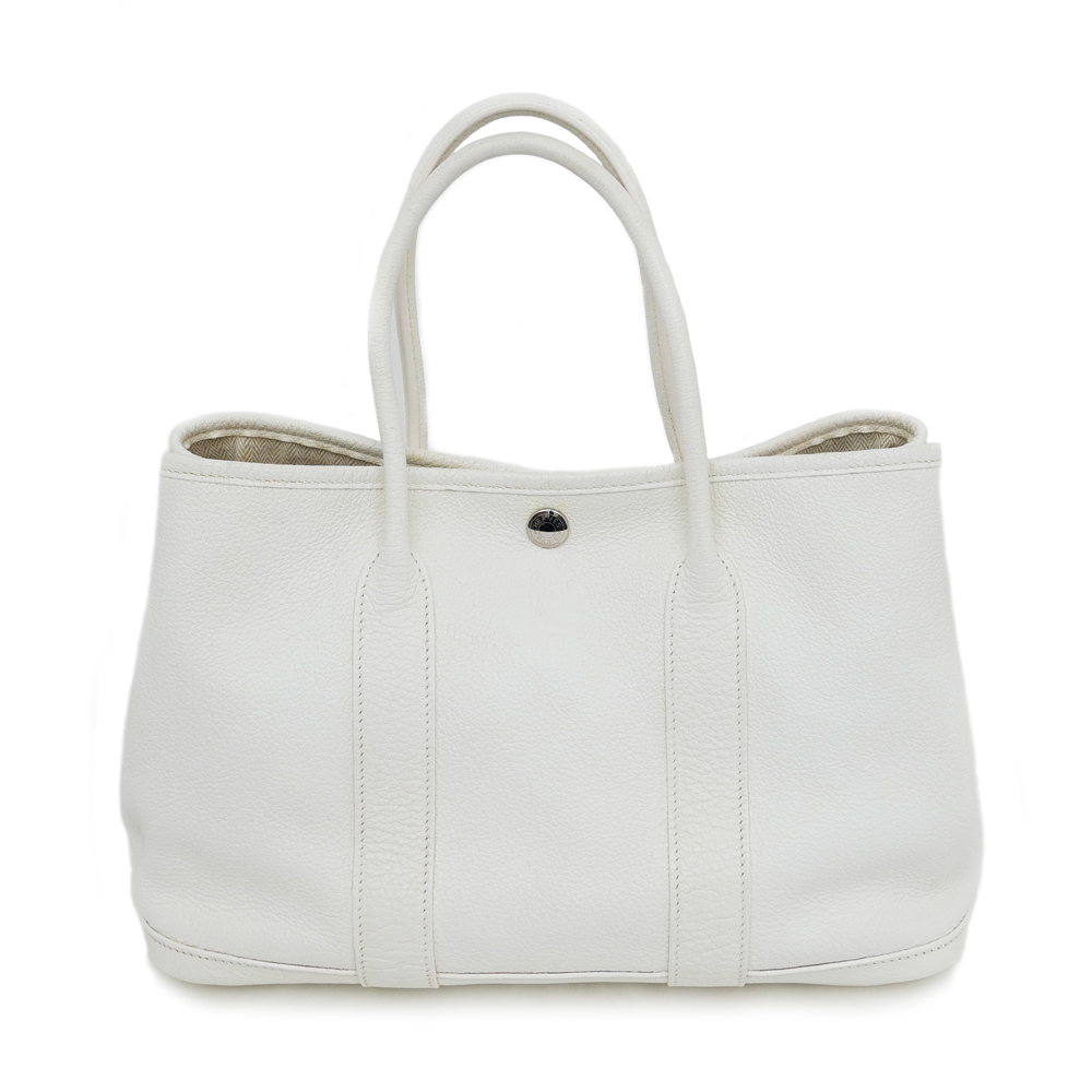 エルメス ガーデンパーティ TPM 30 ホワイト ネゴンダ □O刻