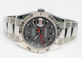 ロレックス デイトジャスト ターノグラフ 116264 G番 ブラック SS WG 自動巻き メンズ 保証書付き 2011年