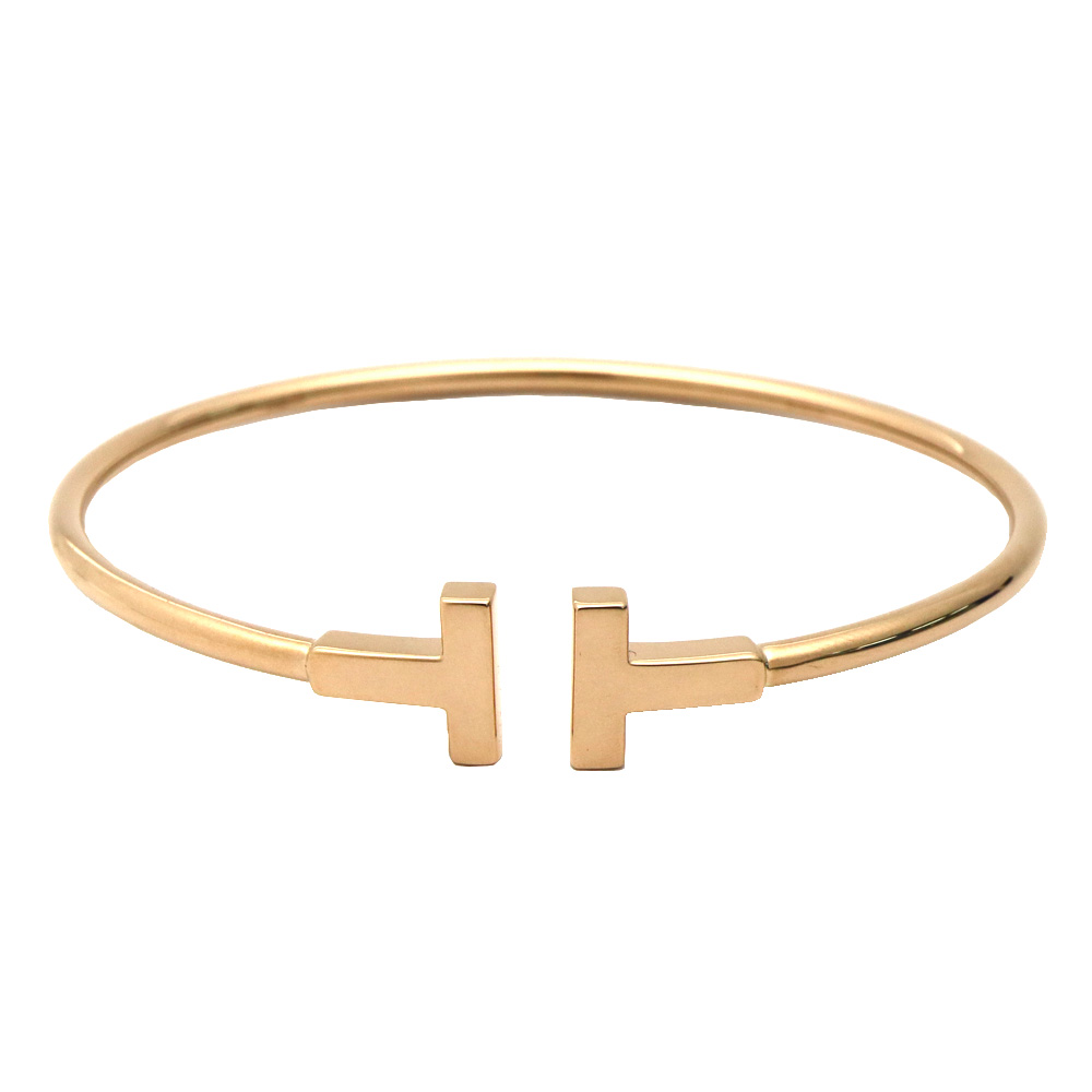 ティファニー T ワイヤー ブレスレット Mサイズ Au750