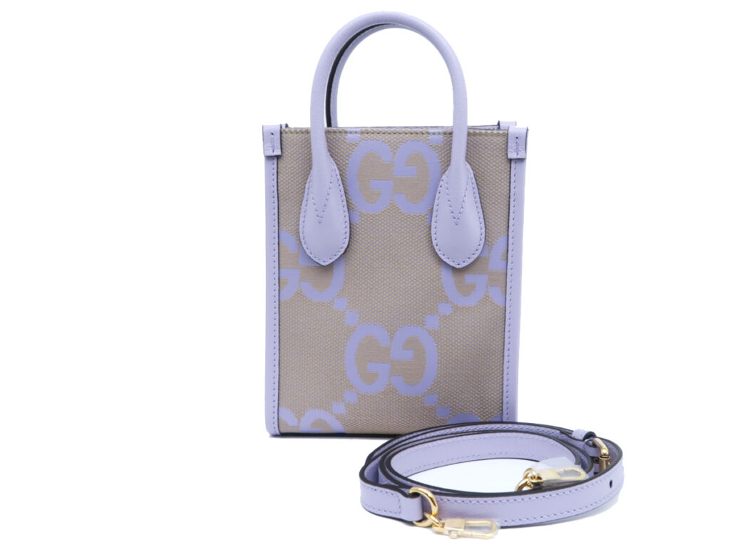 グッチ ジャンボGG 2WAYミニトート 671623 ライトパープル