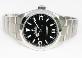 ロレックス エクスプローラーI 224270 ランダム ブラック 自動巻き メンズ 保証書付き 2024年