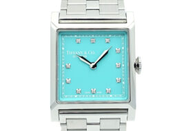 ティファニー TIFFANY ユニオン スクエア クォーツ 27mm ティファニーブルー ダイヤモンド SS 73344565