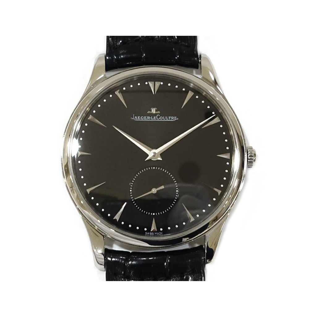ジャガールクルト JAEGER LECOULTRE マスターグランド ウルトラ スリム SS レザー 自動巻き Q1358470