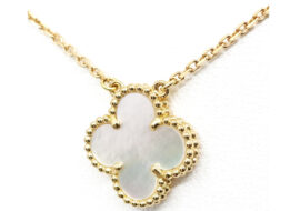 ヴァンクリーフ&アーペル VAN CLEEF&ARPELS ヴィンテージアルハンブラ ネックレス 750YG VCARA45900 マザーオブパール