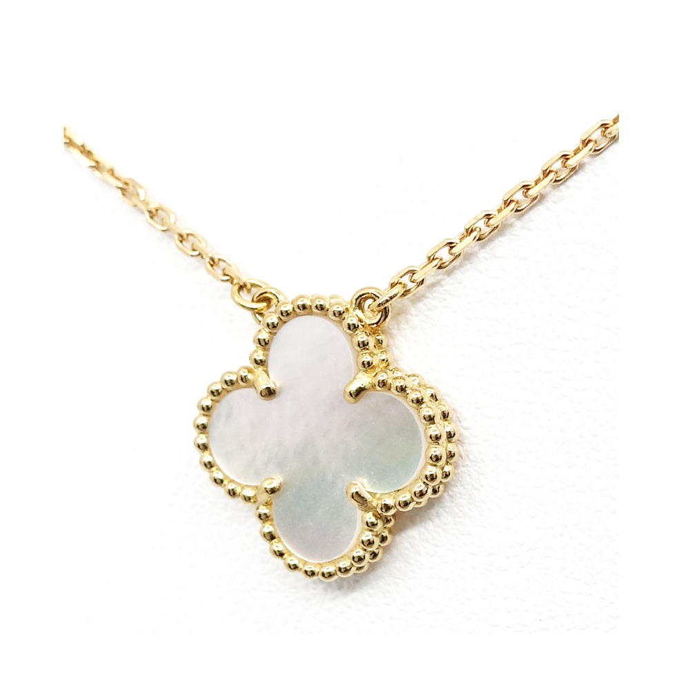 ヴァンクリーフ&アーペル VAN CLEEF&ARPELS ヴィンテージアルハンブラ ネックレス 750YG VCARA45900 マザーオブパール