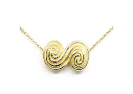 ティファニー TIFFANY トルネード ネックレス 750YG