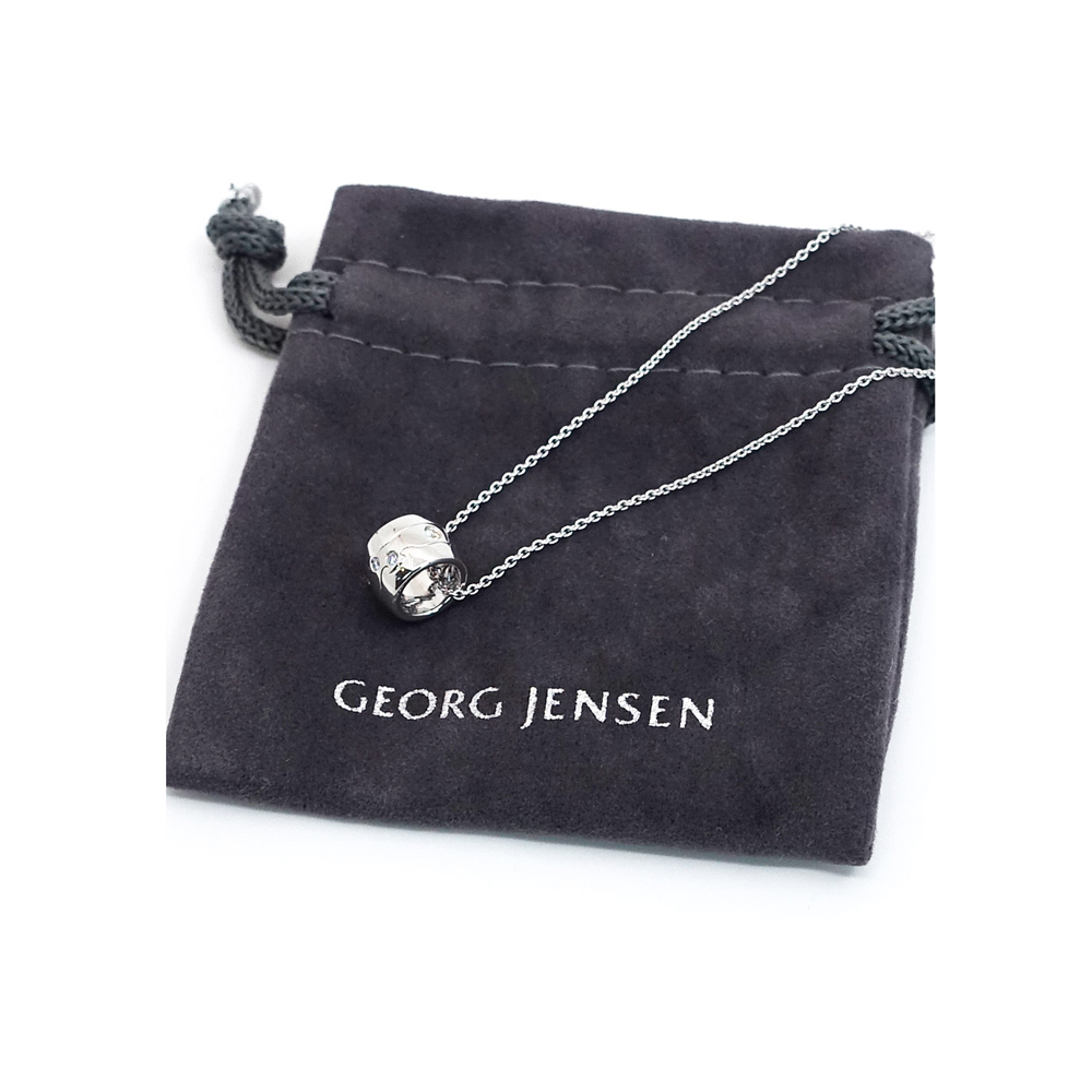 ジョージジェンセン GEORG JENSEN フュージョン ダイヤモンド ネックレス 750WG