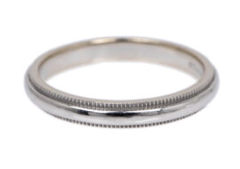 TIFFANY ティファニー ミルグレイン バンドリング  Pt950 プラチナ 指輪