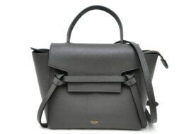 CELINE セリーヌ ナノ ベルトバッグ グレー 2way