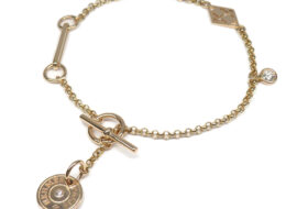 エルメス ブレスレット ガンバード SH ダイヤモンド 750PG