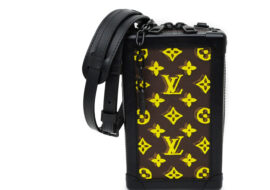 ルイヴィトン モノグラム ヴァーティカル・ソフトトランク M45079 ショルダー バッグ ブラウン イエロー