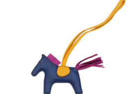 ルメス ロデオPM ブルーサフィール ローズパープル ナチュラルサブレ アニョーミロ A刻印 バッグチャーム