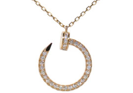 カルティエ ジュスト アン クル ペンダント ダイヤモンド D0.38ct B7224893