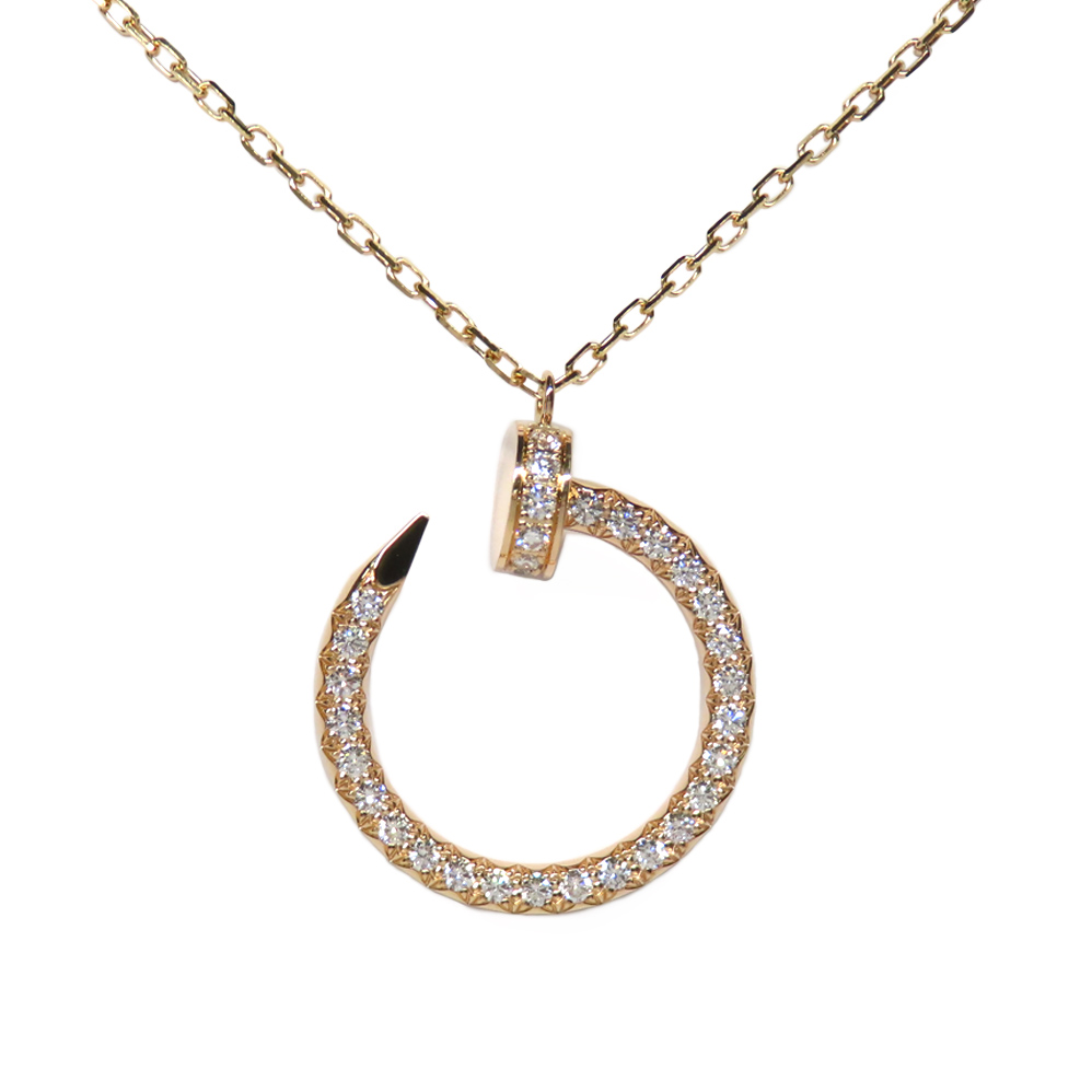 カルティエ ジュスト アン クル ペンダント ダイヤモンド D0.38ct B7224893